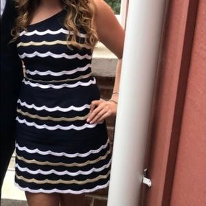 Lilly Pulitzer One Shoulder striped dress size 10